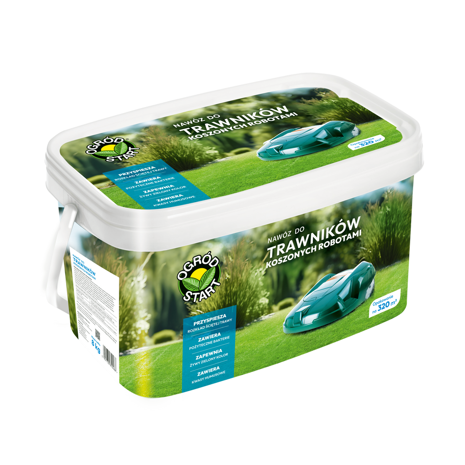 Nawóz do trawników koszonych robotami 8 kg